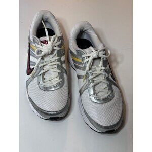 Nike Reax Rocket 10 Mens Running Shoes White/Silver/Yellow/Maroon